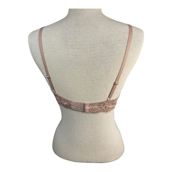 Fredericks of Hollywood‎ Beatrix Scallop Lace Push Up Bra Size 36C Rose NWT - Picture 5 of 8